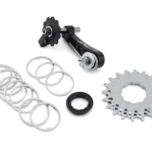 Forte Single Speed Conversion Kit (Silver/Black) (w/ Chain Tensioner) (16/18/20T) - FT12SSCK
