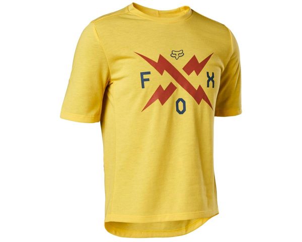 Fox Racing Youth Ranger DriRelease Short Sleeve Jersey (Pear Yellow) (Youth M) - 29290-471YM