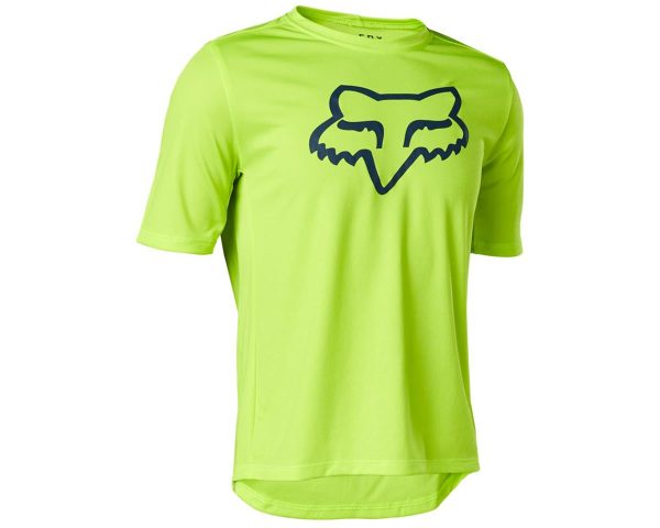 Fox Racing Youth Ranger Short Sleeve Jersey (Flo Yellow) (Youth L) - 29292-130YL