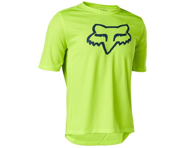 Fox Racing Youth Ranger Short Sleeve Jersey (Flo Yellow) (Youth XL) - 29292-130YXL