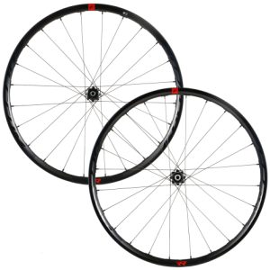 Fulcrum Rapid Red 300 DB 2WF Gravel Wheelset - 700c - Black / Campagnolo N3W / 12mm Front - 142x12mm Rear / Centerlock / Pair / 13 Speed / Tubeless / 700c