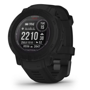Garmin Instinct 2 Solar GPS Smartwatch (Black) (Tactical Edition) (2 | 45mm Case) - 010-02627-13