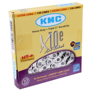 KMC e10 E-Bike Chain (Silver) (10 Speed) (136 Links) - X10E_X_136L