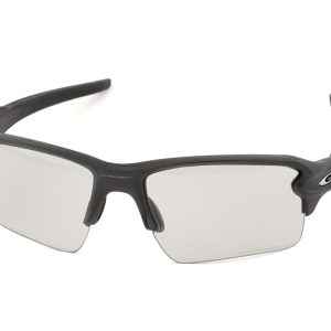 Oakley Flak 2.0 XL Sunglasses (Steel) (Clear/Black Iridium Photochromic Lens) - OO9188-16