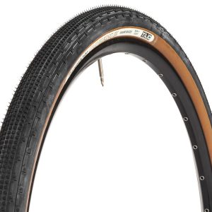 Panaracer Gravelking SK Tubeless Gravel Tire (Black/Brown) (700c / 622 ISO) (50mm)... - RF750-GKSK-D