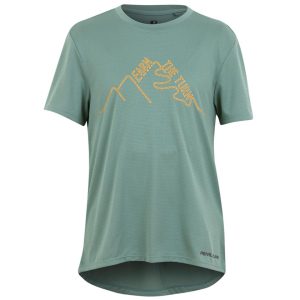 Pearl Izumi Jr Summit Short Sleeve Jersey (Pale Pine Earn The Turns) (Youth S) - 19422202H8PS