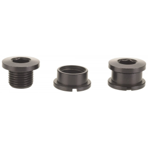 Problem Solvers | Single Chainring Bolts | Black | 6 mm, 5Nuts&5Bolts