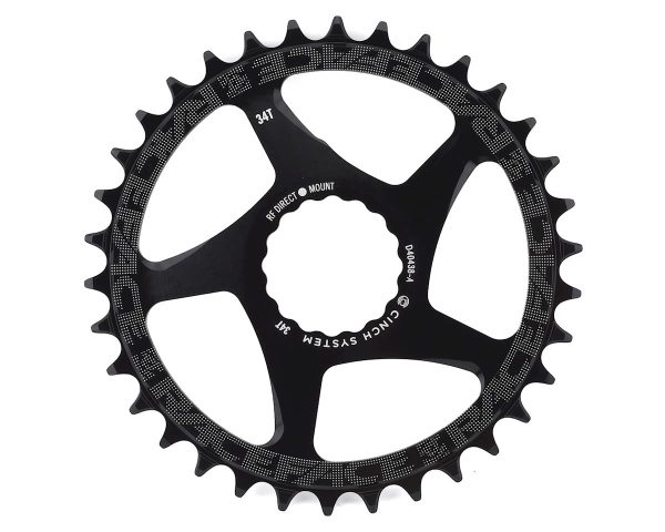 Race Face Narrow-Wide CINCH Direct Mount Chainring (Black) (1 x 9-12 Speed) (Single)... - RNWDM34BLK