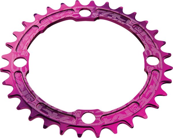 RaceFace Narrow Wide Chainring: 104mm BCD 30t Purple