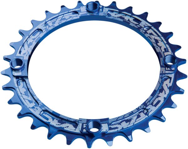 RaceFace Narrow Wide Chainring: 104mm BCD 32t Blue