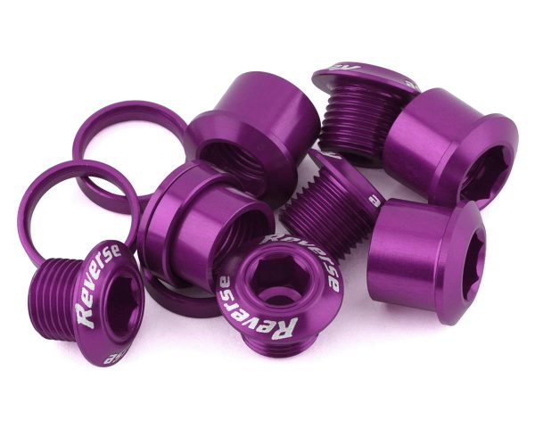 Reverse Components Chainring Bolt Set (Purple) (4 Pack) - 50104