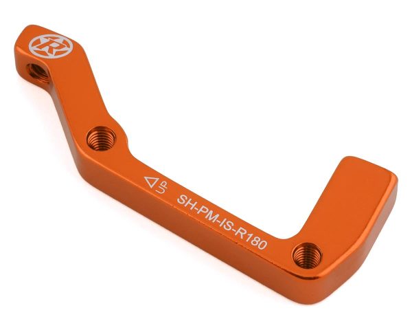 Reverse Components Disc Brake Adapters (Orange) (IS Mount | Shimano) (180mm Rear) - 02045