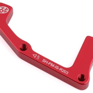Reverse Components Disc Brake Adapters (Red) (IS Mount | Shimano) (203mm Rear) - 02047