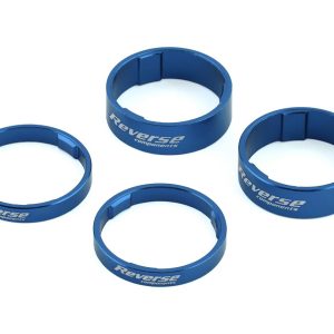 Reverse Components Ultralight Headset Spacer Set (Blue) (4) - 50011