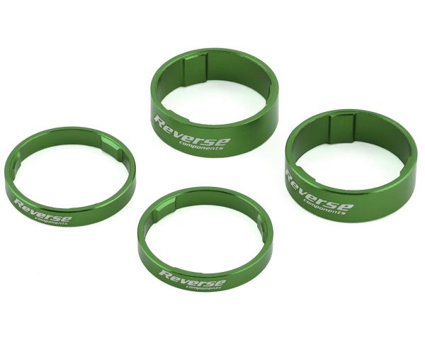 Reverse Components Ultralight Headset Spacer Set (Green) (4) - 50007