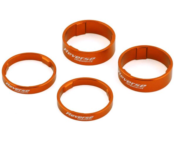 Reverse Components Ultralight Headset Spacer Set (Orange) (4) - 50014