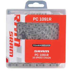 SRAM PC-1091R HollowPin PowerLock Chain (Silver) (10 Speed) (114 Links) - 91.2712.114.105