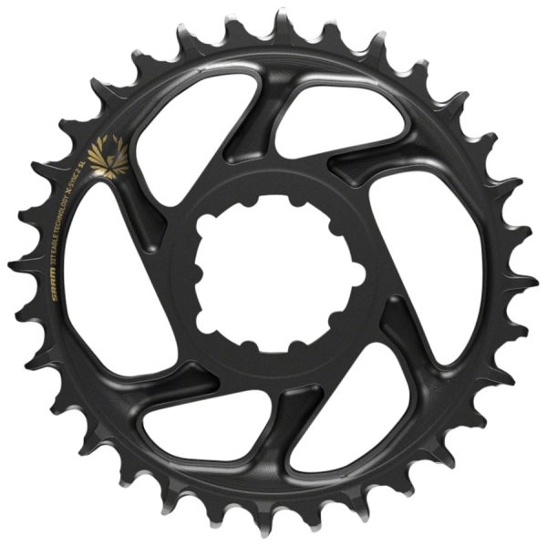 SRAM X-Sync 2 Eagle SL Direct Mount Chainring 32T Boost 3mm Offset, Black with Gold Logo