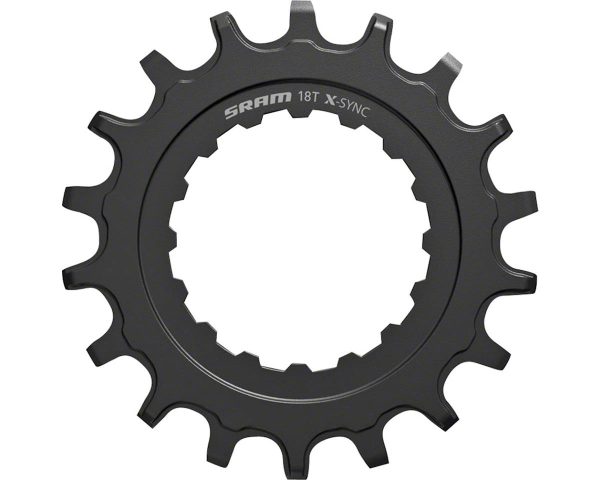 SRAM X-Sync EX1 Sprocket Chainring (Black) (For Bosch E-Bike Motors) (18T) - 00.6218.007.002