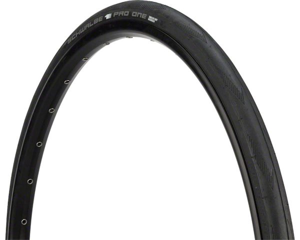 Schwalbe Pro One Super Race Road Tire (Black) (700c / 622 ISO) (25mm) (Folding) (Addix... - 11653977