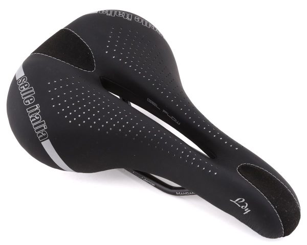 Selle Italia Lady Gel Flow Saddle (Black) (Manganese Rails) (L2) (160mm) - 022H901IHC002