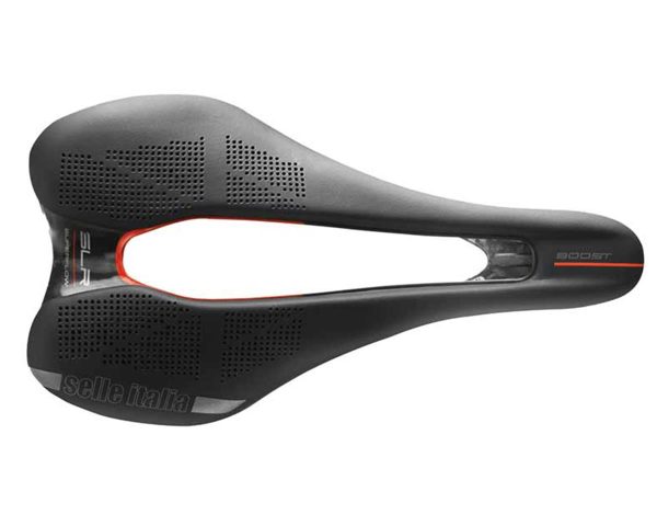 Selle Italia SLR Boost Kit Carbonio Superflow Saddle (Black) (L3) (145mm) (Carbon... - 041A920ICA011