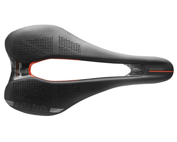 Selle Italia SLR Boost Kit Carbonio Superflow Saddle (Black) (S3) (130mm) (Carbon... - 041A620ICA011