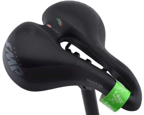 Selle SMP Martin Gel Touring Saddle (Black) (Steel Rails) (L) (263mm) - ZSTRIKETOURGELLNE