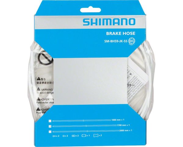 Shimano BH59-JK-SS Hydraulic Disc Brake Hose Kit (White) (1700mm) (Alivio/Altus/R... - ESMBH59JKW170