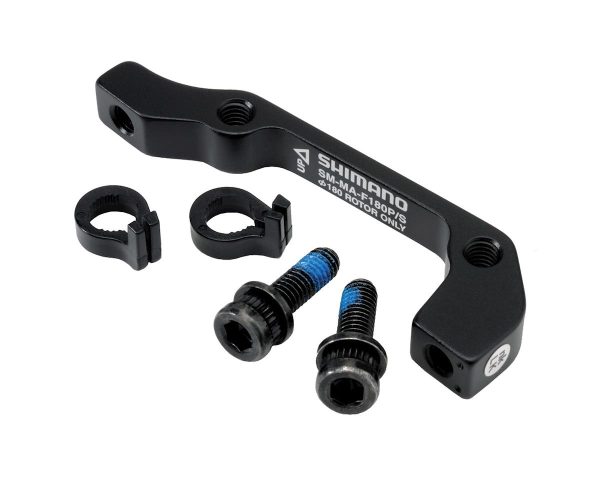 Shimano Disc Brake Adapters (Black) (F180P/S) (IS Mount) (180mm Front) - ISMMAF180PSA