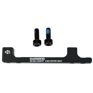 Shimano Disc Brake Adapters (Black) (F203P/P) (Post Mount) (203mm Front) - ISMMAF203PPA