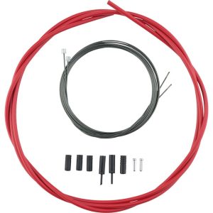 Shimano Road Optislick Derailleur Cable & Housing Set (Red) (1.2mm) (1800/2100mm) - Y60198040