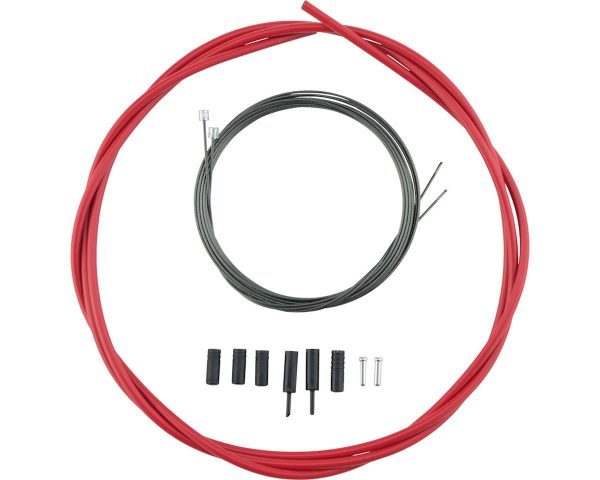 Shimano Road Optislick Derailleur Cable & Housing Set (Red) (1.2mm) (1800/2100mm) - Y60198040