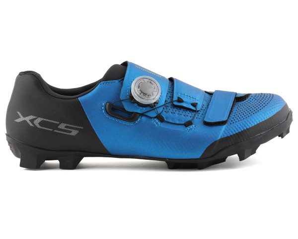 Shimano XC5 Mountain Bike Shoes (Blue) (Standard Width) (45) - ESHXC502MCB01S45000