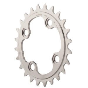 Shimano XT M780 Chainrings (Black/Silver) (3 x 10 Speed) (64/104mm BCD) (Inner) (24T)... - Y1MM24000