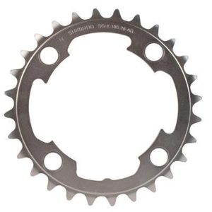 Shimano XTR M985 Chainrings (Black/Silver) (2 x 10 Speed) (88mm BCD) (Inner) (AG-Type... - Y1LS28000