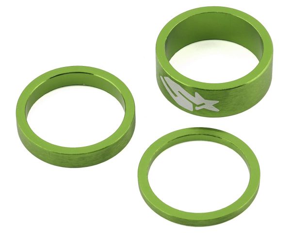 Spank Headset Spacer Kit (Green) (1-1/8") (3/6/12mm) - B09TWE1A3071SPK