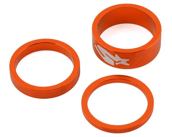 Spank Headset Spacer Kit (Orange) (1-1/8") (3/6/12mm) - B09TWE2A3060SPK