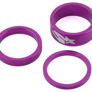 Spank Headset Spacer Kit (Purple) (1-1/8") (3/6/12mm) - B09TWE2A30P0SPK