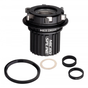 Spank | Hex Drive Micro Spline Freehub Body Freehub Body With Spacer Ring & 142/148/157 Adapte | Aluminum