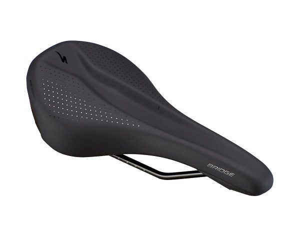 Specialized Bridge Sport Saddle (Black) (Steel Rails) (143mm) - 27120-4103