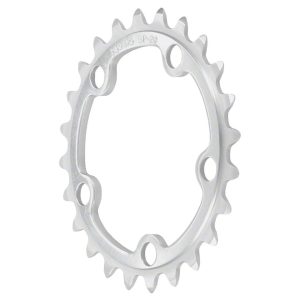 Sugino Single Speed Chainrings (Anodized Silver) (3/32") (5-Bolt) (74mm BCD) (Singl... - 74J-24T_SIL