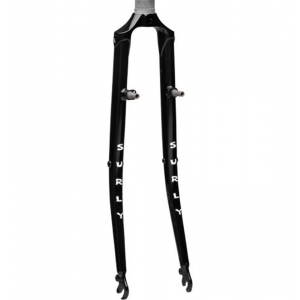 Surly | Cross Check Fork 700C 1-1/8" | Black | 700C, 1 1/8" w/ Mid-Blade Eyelets | Steel