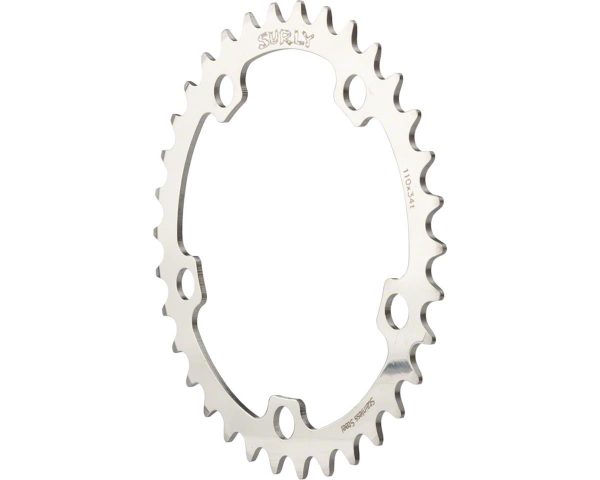 Surly Stainless Steel Single Speed Chainrings (Silver) (3/32") (Single) (110mm BCD) (34T... - CR4197