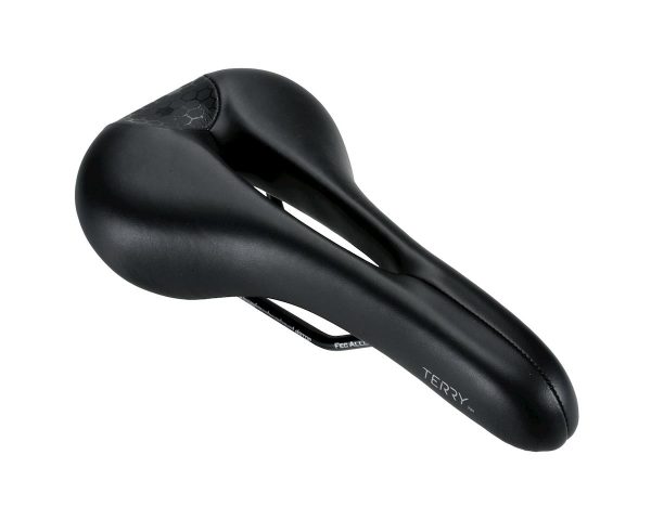 Terry Men's Fly Chromoly Saddle (Black) (FeC Alloy Rails) (140mm) - 2110300