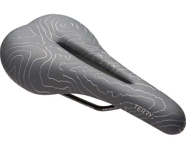 Terry Women's Topo Saddle (Kingdom Grey) (FeC Alloy Rails) (150mm) - 21034