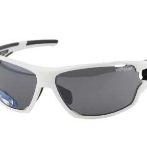 Tifosi Amok Sunglasses (White/Black) (Smoke/AC Red/Clear Lenses) - 1540104801