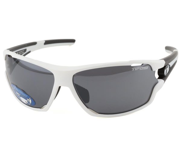 Tifosi Amok Sunglasses (White/Black) (Smoke/AC Red/Clear Lenses) - 1540104801