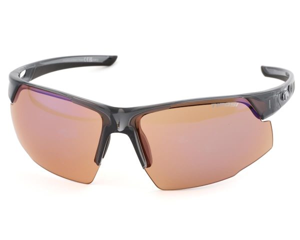 Tifosi Centus Sunglasses (Crystal Smoke) (AC Red Lens) - 1650402872