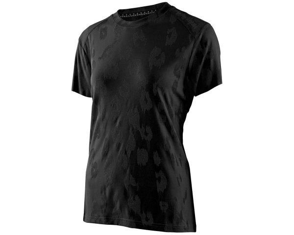 Troy Lee Designs Women's Lilium Short Sleeve Jersey (Jacquard Black) (L) - 357419004